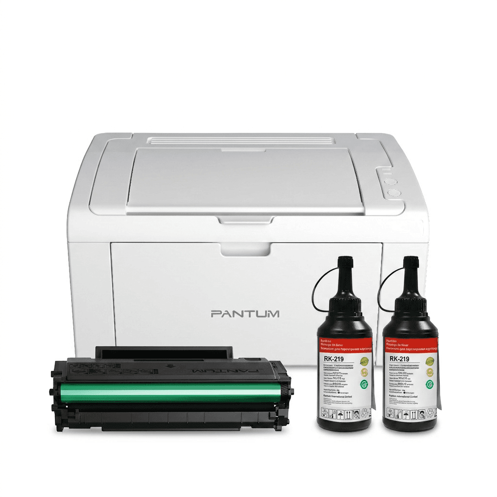 Pack Pantum P2509 — Imprimante Laser + Toner PD-219 + 2 Recharges 1
