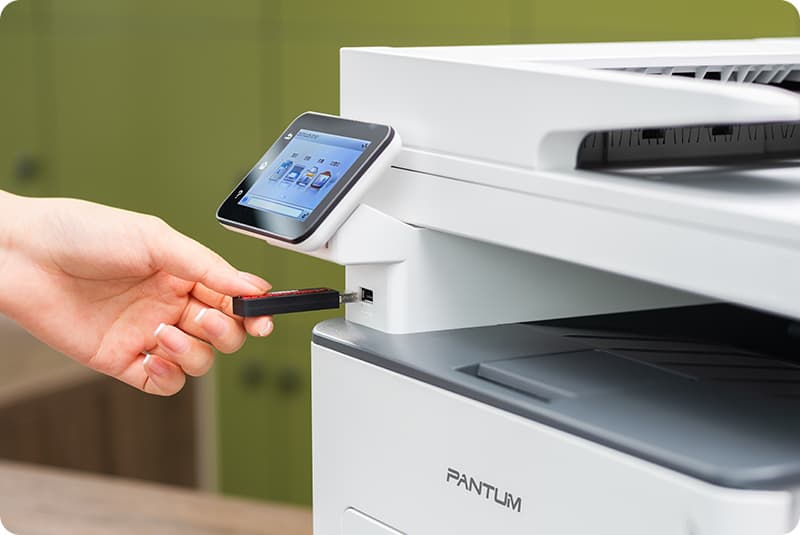 Prise en charge de l'impression depuis/de la numérisation vers un disque USB
